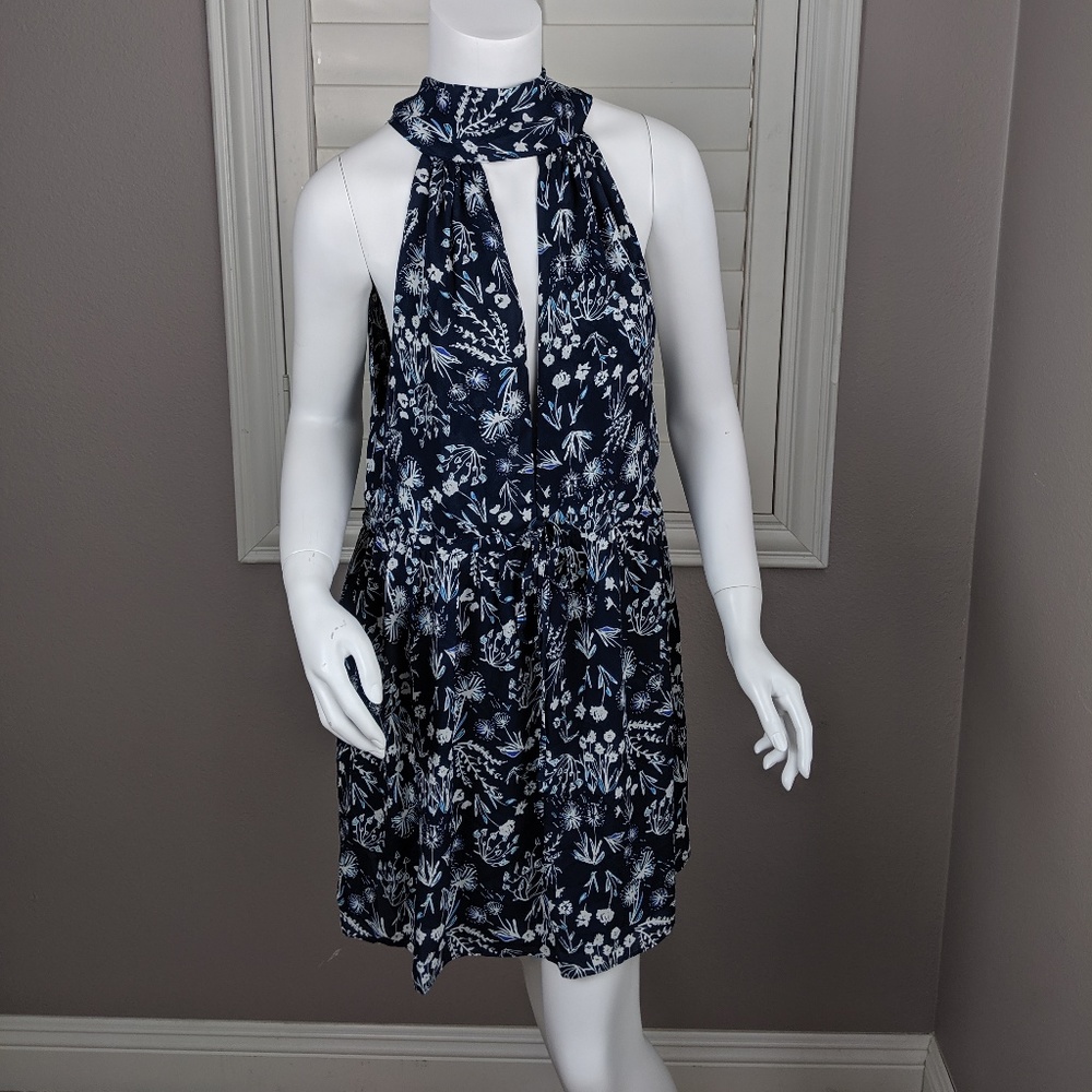 COPY - Olivaceous Tie Neck halter Mini Dress